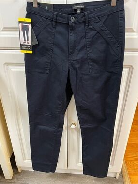Banana Republic high rise twill pants black size 6 new